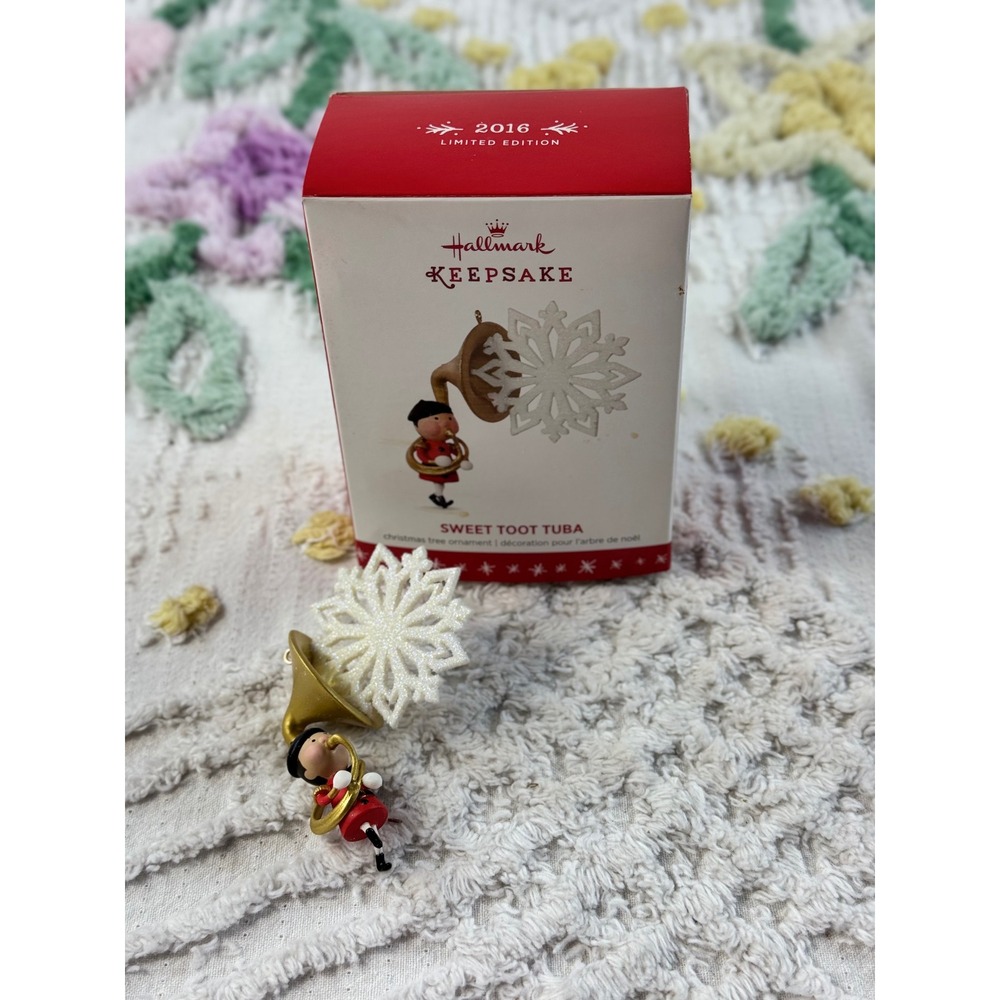 Hallmark Keepsake 2016 Sweet Toot Tuba Ornament Anita Marra Rogers 2016 Edition